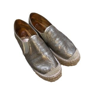 Conchisa Gold Espadrilles size 8
